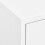 VidaXL vidaXL Storage Cabinet White Steel Sideboard Bookcase Cupboard Display Cabinet 3