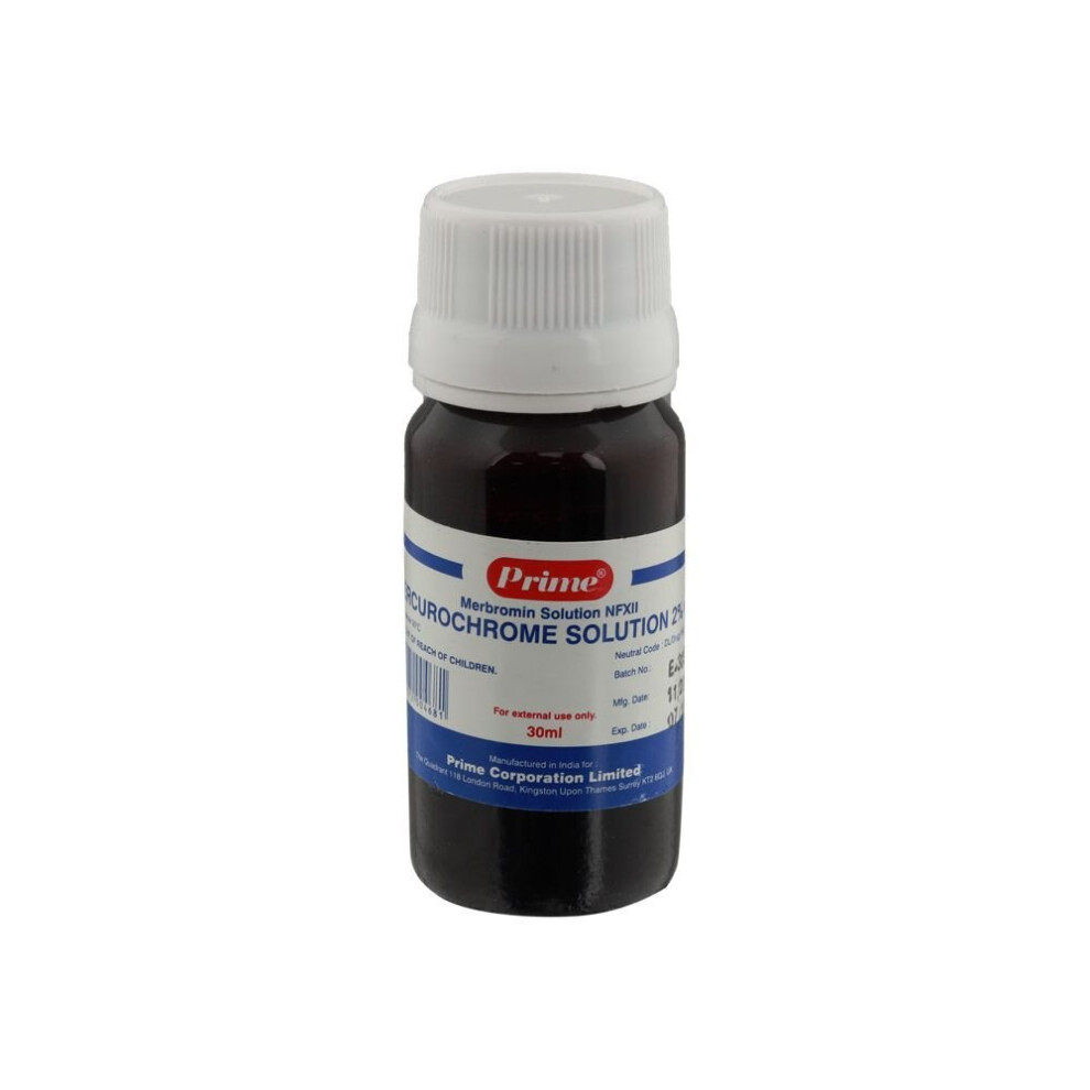 Prime Mercurochrome Solution 2% 30 mL