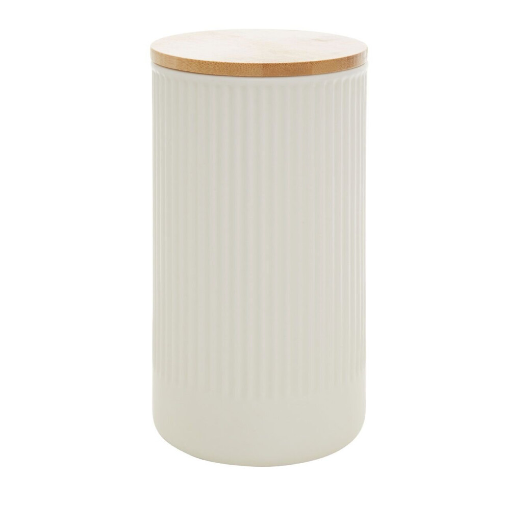 Premier Housewares Geome Storage Canister 1250Ml Cream