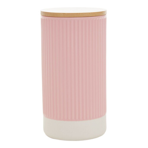 Premier Housewares GEOME PINK STORAGE CANISTER 1250ML