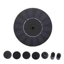 HEISSNER Solar Springbrunnen Set 150 L/h Teich Pool Zubehör Solar Springbrunnen