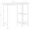 VidaXL vidaXL Computer Desk White MDF and Metal Office Study Working Side Desk Table 7