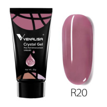 (R20, Set of 1 Colours) Venalisa 30g Acrylic Crystal Jelly Nail Gel