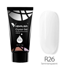 (R26, Set of 1 Colours) Venalisa 30g Acrylic Crystal Jelly Nail Gel