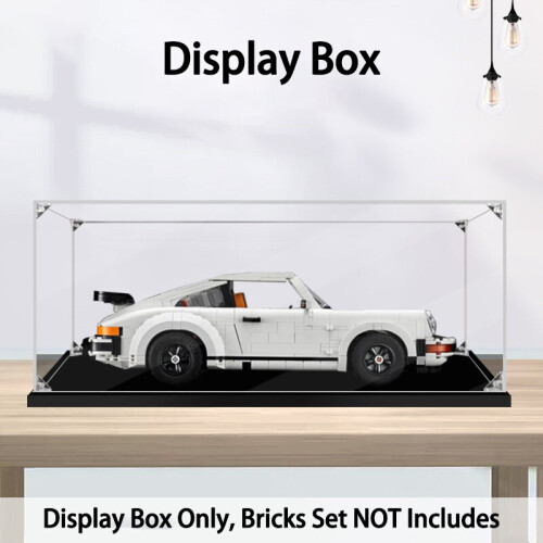 Acryl Display Case voor Lego 10295, Stofdicht Clear Display Box Showcase Voor (Porsche 911 Turb) (NIET Inbegrepen Het Model)(3mm