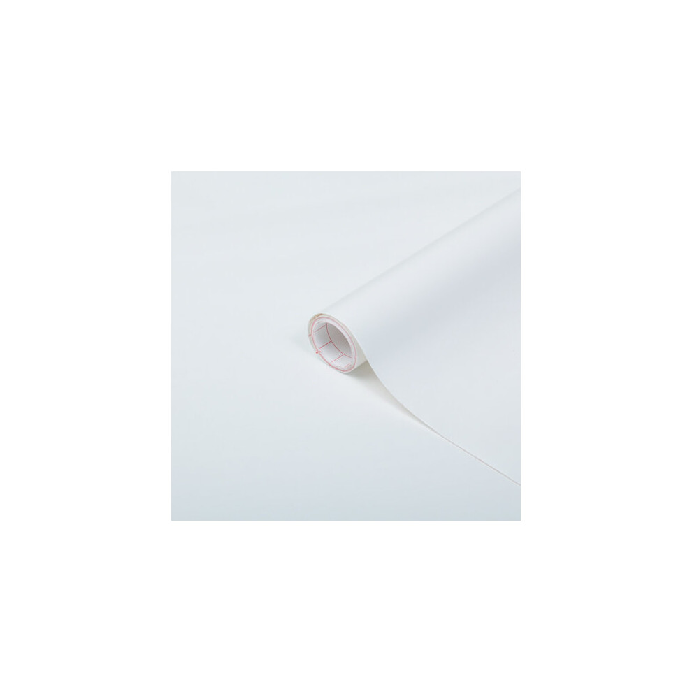 (67.5cm) MATT WHITE sticky back plastic vinyl wrap film (2m long)