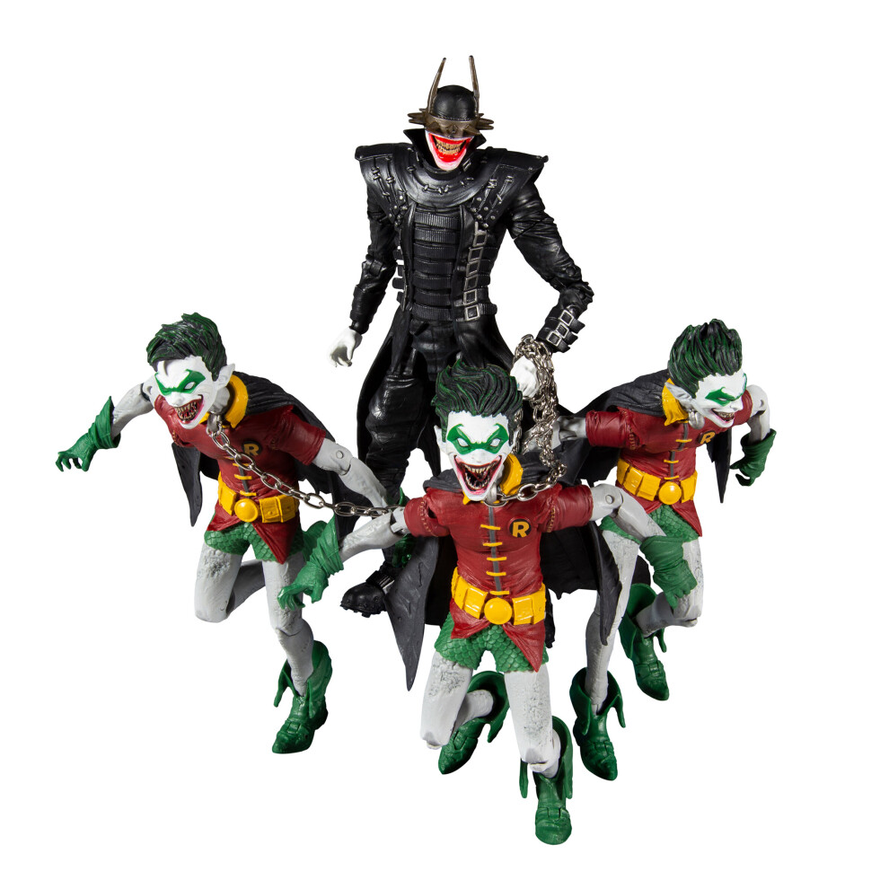 Batman & Robins of Earth -22 (DC Multiverse: The Batman Who Laughs) 7" / 18cm 4-Pack Action Figure Set