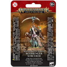 Games Workshop - Age Of Sigmar - Maggotkin Of Nurgle: Rotbringer Sorcerer - Tabletop Miniatures Wargame