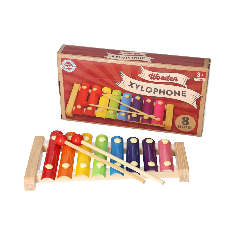 A To Z Kids Wooden Xylophone Music Education Classic Children Toy Play