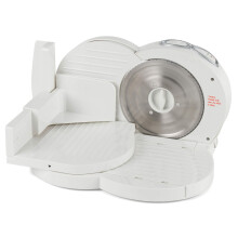 Progress EK3683P Compact Meat Slicer, 150W, 3-Speed Electric Food Cutter, 1-15mm Adjustable Thickness, Stainless Steel Blade, Thumb Guard
