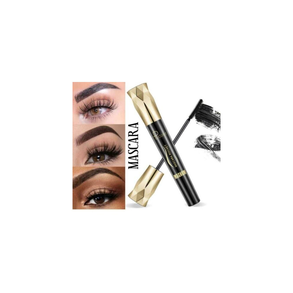 4D Silk Fiber Mascara Black Thick Long Lasting Extension Volume