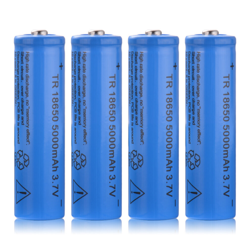 Jardiboutique (8Pcs) Genuine 18650 3.7V 5000Mah Rechargeable Li-Ion Battery Batteries