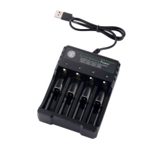 (USB 4 Slot battery charger) Genuine 18650 3.7V 5000mAh Rechargeable Li-ion Battery Batteries