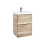 (Oak) Aquariss -  Floor Standing Vanity Unit With Basin 1