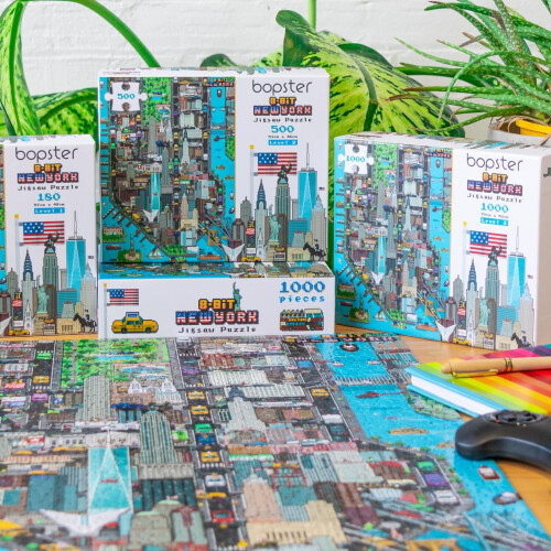 bopster 8-bit Pixel Jigsaw Puzzle NEW YORK - 180 Piece 1