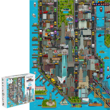 bopster 8-bit Pixel Jigsaw Puzzle NEW YORK - 180 Piece
