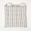 Homescapes (1 Seat Pad) Grey Stripe Seat Pad with Button Straps 100% Cotton 3