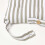 Homescapes (1 Seat Pad) Grey Stripe Seat Pad with Button Straps 100% Cotton 4