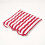 Homescapes (1 Seat Pad) Red Stripe Seat Pad with Button Straps 100% Cotton 2