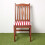 Homescapes (1 Seat Pad) Red Stripe Seat Pad with Button Straps 100% Cotton 7