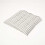 Homescapes (1 Seat Pad) Grey Stripe Seat Pad with Button Straps 100% Cotton 1