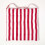 Homescapes (1 Seat Pad) Red Stripe Seat Pad with Button Straps 100% Cotton 3