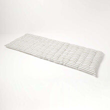 (Three Seater) Grey Stripe Bench Cushion