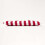 Homescapes (1 Seat Pad) Red Stripe Seat Pad with Button Straps 100% Cotton 5