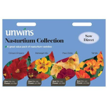 Unwins Grow Your Own Edible Nasturtium Allsorts Collection 4 in 1 Flower Seeds