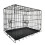 Dog Cage Folding 2 Door Crate   30" Black 4