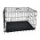 Dog Cage Folding 2 Door Crate   30" Black 1