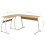 VidaXL vidaXL Corner Desk L-Shaped Oak Office Writing Table WorkStation Computer 7