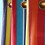 Homescapes (W 137cm x Drop 182cm) Multi Stripes Ready Made Eyelet Curtain Pair 2