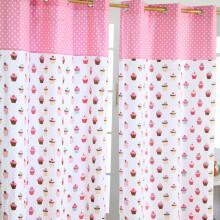 (W 137cm x Drop 228 cm) Cupcakes Ready Made Eyelet Curtain Pair