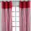 Homescapes (W 117cm x Drop 137 cm, Red) Thick Stripe Ready Made Eyelet Curtain Pair 1