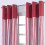 Homescapes (W 117cm x Drop 137 cm, Red) Thick Stripe Ready Made Eyelet Curtain Pair 2