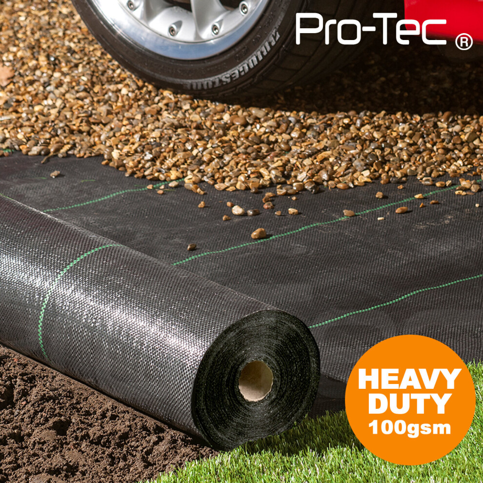 (3m x 100m) Heavy Duty Weed Control Membrane Ground Cover Sheet Garden Landscape Mat Weed Suppressant Barrier