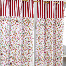 (W 117cm x Drop 137 cm) Owls Printed Ready Made Eyelet Curtain Pair