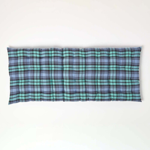 Homescapes (Two Seater) Blackwatch Tartan Bench Cushion 1