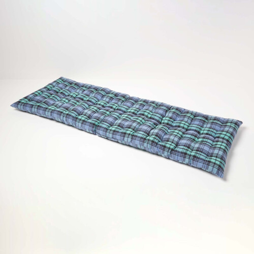 Homescapes (Three Seater) Blackwatch Tartan Bench Cushion