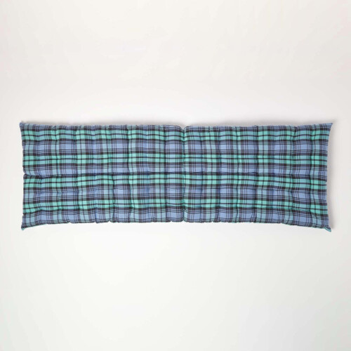 Homescapes (Three Seater) Blackwatch Tartan Bench Cushion 1