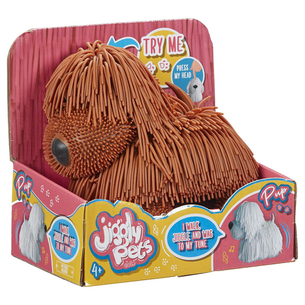 JIGGLY PETS PUPS Brown