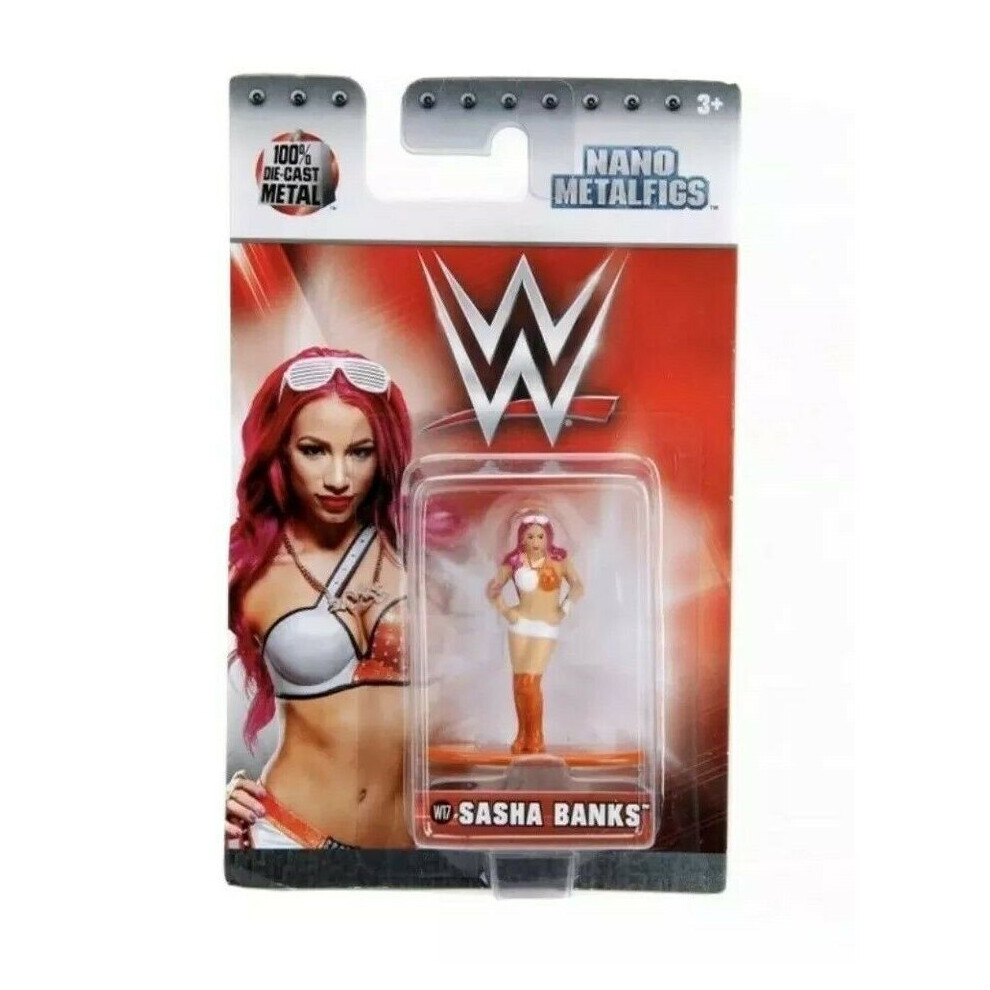 Sasha Banks Metal Die Cast Figures - WWE Nano Metalfigs - Sasha Banks