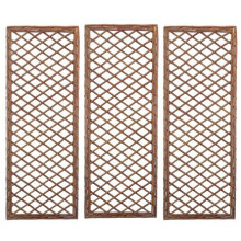 Set of 3 Willow Trellis Framed Panel (120cm x 45cm)