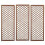 Selections Set of 3 Willow Trellis Framed Panel (120cm x 45cm) 1