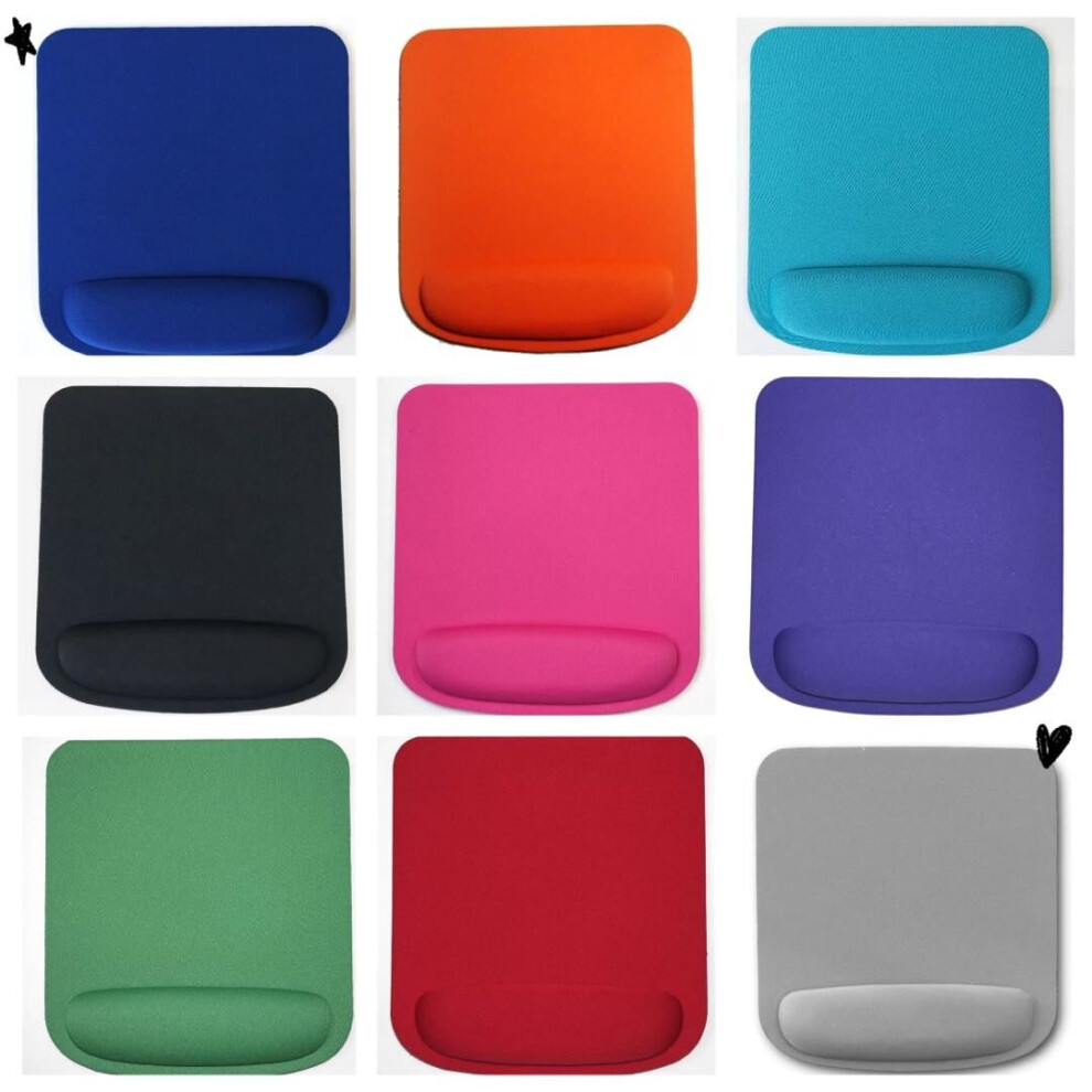 Excalibur Retail (Grey) Square 5Mm Mouse Mat With Wrist Support