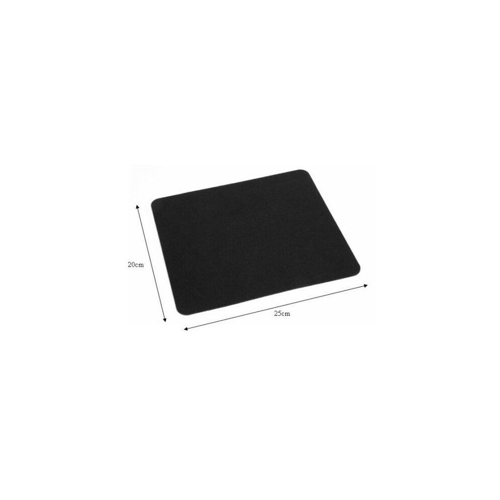 5mm Black Fabric Mouse Mat
