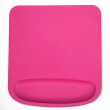 (Pink) Square 5mm Mouse Mat with Wrist Support