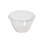 Whitefurze 0.6L Litre Round Microwave Plastic Pudding Bowl With Lid 1