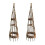 Selections Set of 2 Spiral Willow Garden Obelisks (1.15m) 1